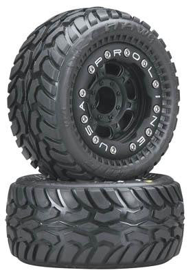 Pro-Line 1-16 Dirt Hawg Mounted on Black Titus E-Revo