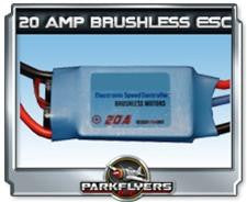 Parkflyers 20 Amp Brushless ESC
