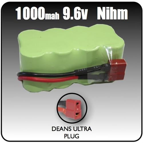 1000mah 9.6 Volt Nihm 8 cell Battery
