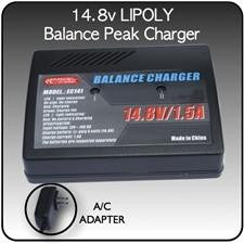 Parkflyers 14.8v Lipoly Balancing-Peak Charger with A-C Adapter