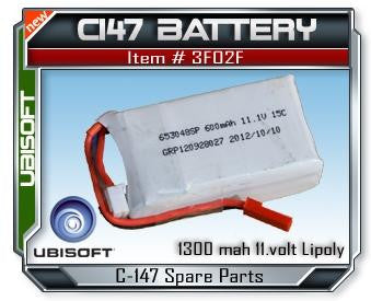 Splinter Cell C147 11.1V 600mAh Lipoly