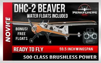 DHC-2 Beaver 59.5" RTF Plane - Bonus ! Free Water Floats Included