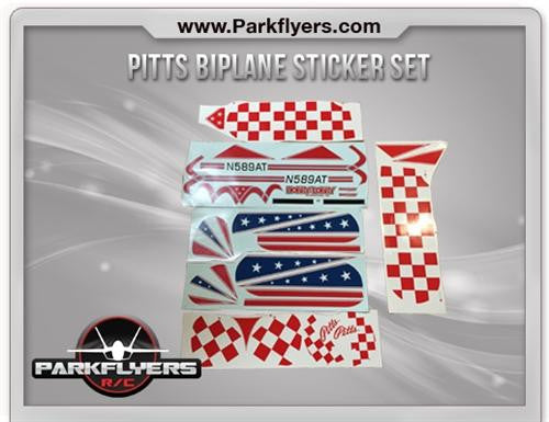 Pitts Biplane Sticker Set