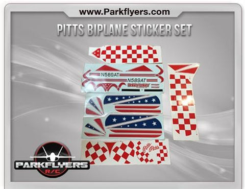Pitts Biplane Sticker Set