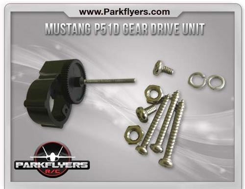 P51D Gear Drive Unit (with Wooden Dowl) Shaft