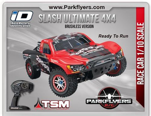 Traxxas 1-10 Slash 4X4 Ultimate LCG BL RTR w-iD Conn