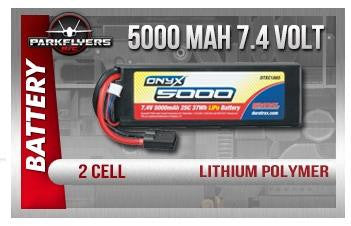 Duratrax Onyx LiPo 2S 7.4V 5000mAh 25C Hard Case TRA