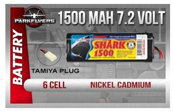 Duratrax Shark 1500Mah 6 Cell, 7.2 Volt NiCd Battery